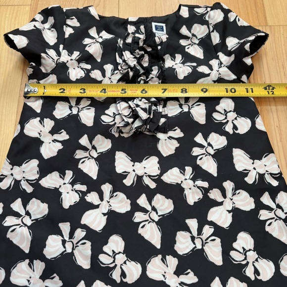 Janie & Jack Bow Print Black, Light Pink and White Dress - Picture 13 of 13